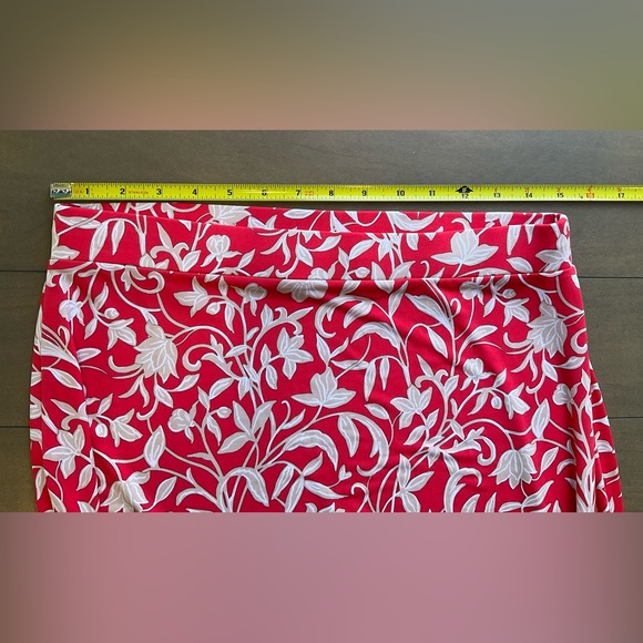 Susan Gravel Womens Elastic Waist Reddish Long Skirt Size SP - Picture 6 of 9